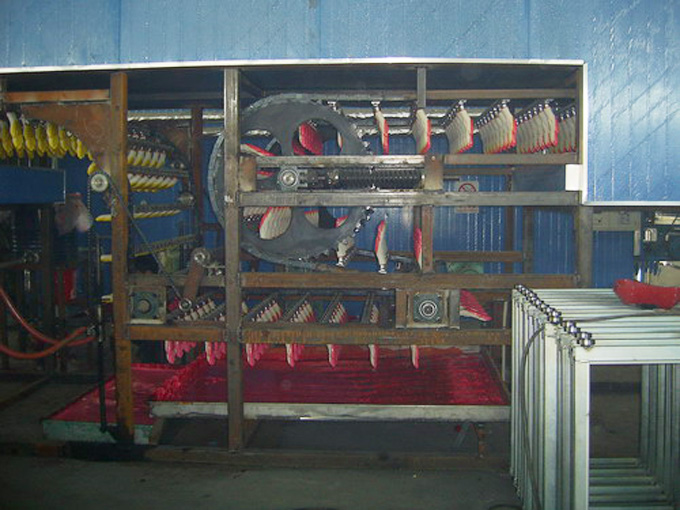Full automatic production line of double colored gloves